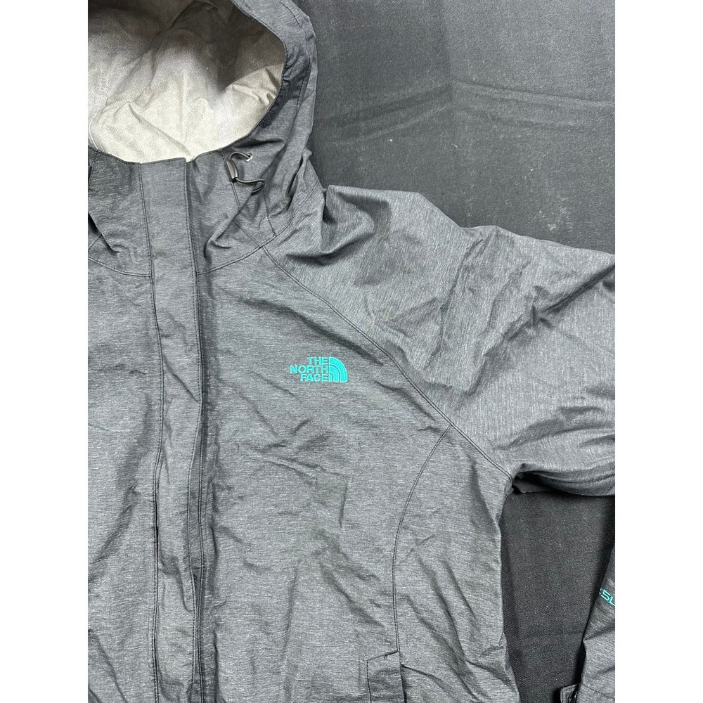 The North Face HyVent 2.5L Rain Jacket Womens XL Gray Heather Waterproof Shell - Picture 4 of 12